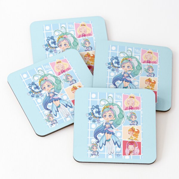 Item preview, Chibi design inspired by Cure Mermaid from the anime Go! Princess Precure designed and sold by mbs-desing.