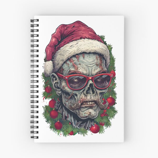 Item preview, Zombie Christmas - Zombie Santa Claus In Glasses designed and sold by NightTimeJ.