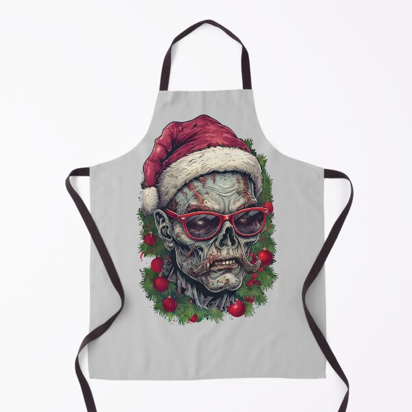 Item preview, Zombie Christmas - Zombie Santa Claus In Glasses designed and sold by NightTimeJ.
