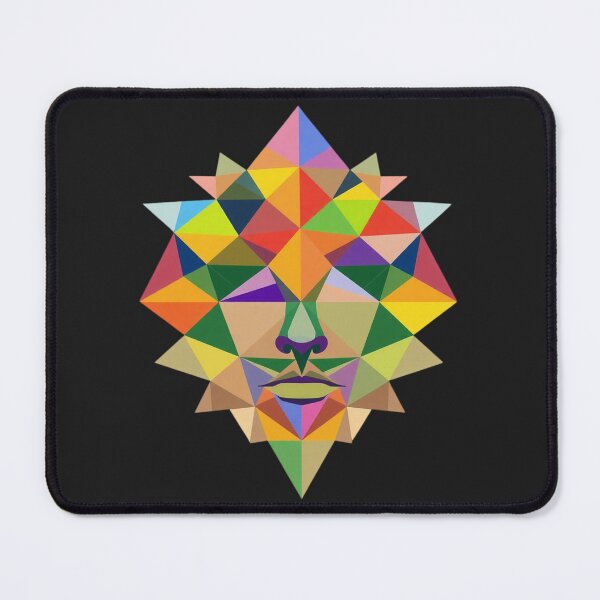 Item preview, Geometric Face - Modern Low Poly Art designed and sold by Sparkofart07.