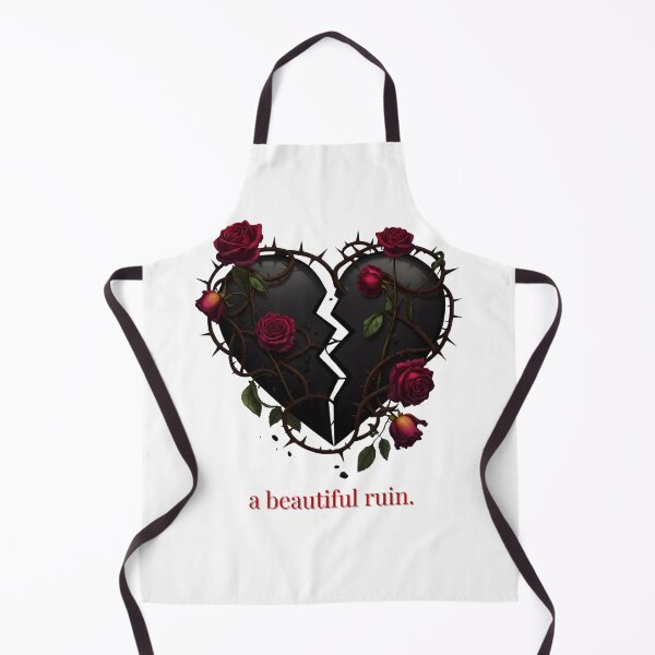 Item preview, Gothic Broken Heart "a beautiful ruin." | Dark Romance, Roses & Thorns Art designed and sold by EnigmaticGoth.