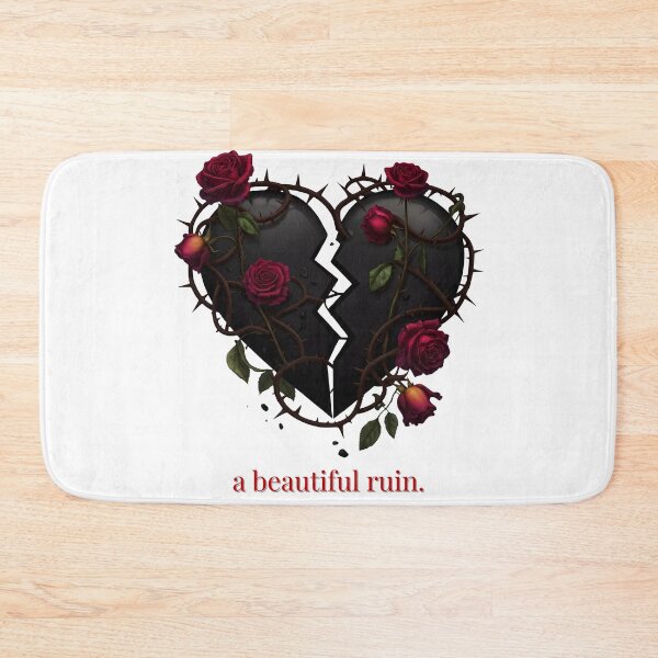 Item preview, Gothic Broken Heart "a beautiful ruin." | Dark Romance, Roses & Thorns Art designed and sold by EnigmaticGoth.