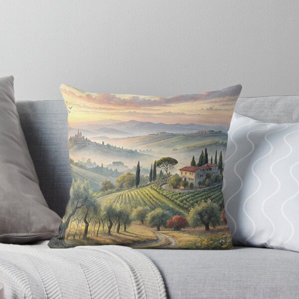 Item preview, Tuscan Countryside at Dawn designed and sold by MugnificentShop.