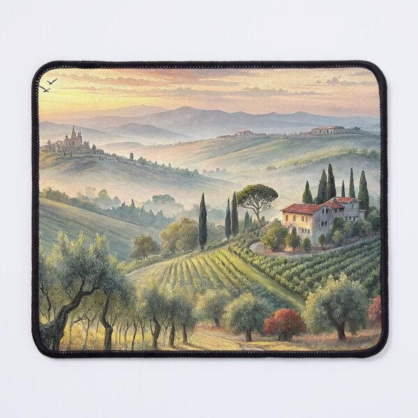 Item preview, Tuscan Countryside at Dawn designed and sold by MugnificentShop.
