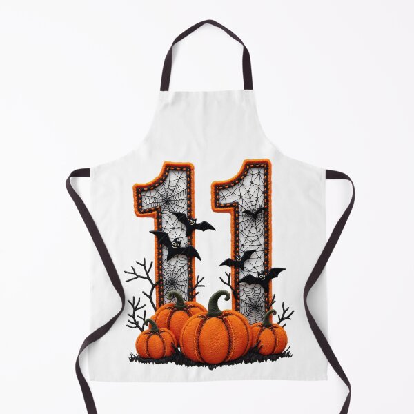 Item preview, Halloween Number 11 Pumpkins Bats Spiderweb Costume designed and sold by ArtDesignTp.