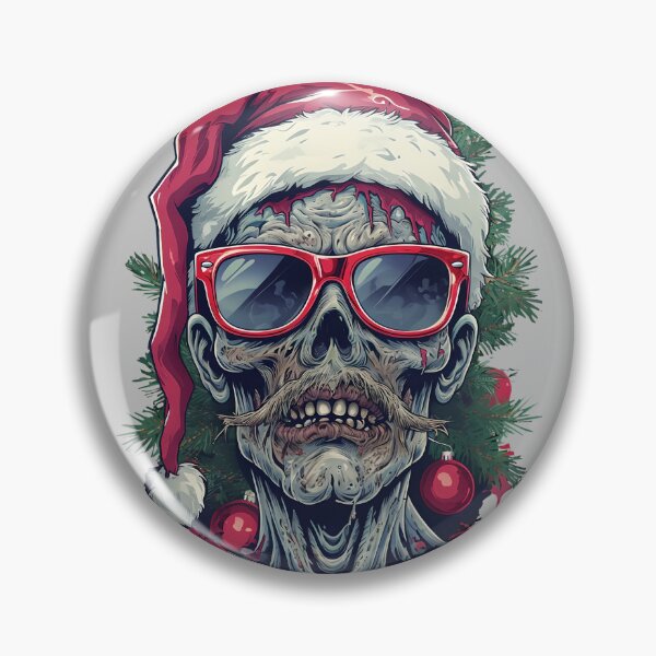Item preview, Zombie Christmas - Zombie Santa Claus In Sunglasses designed and sold by NightTimeJ.