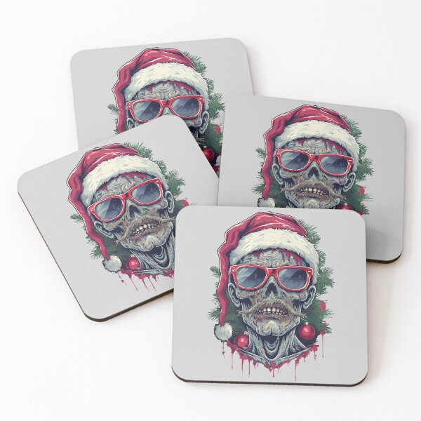 Item preview, Zombie Christmas - Zombie Santa Claus In Sunglasses designed and sold by NightTimeJ.