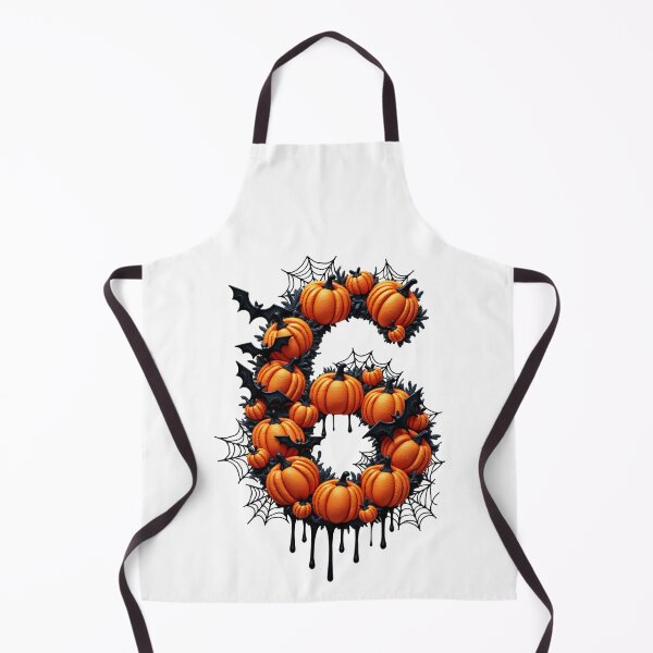 Item preview, Halloween Number 6 Pumpkins Bats Spiderweb Spooky Costume designed and sold by ArtDesignTp.