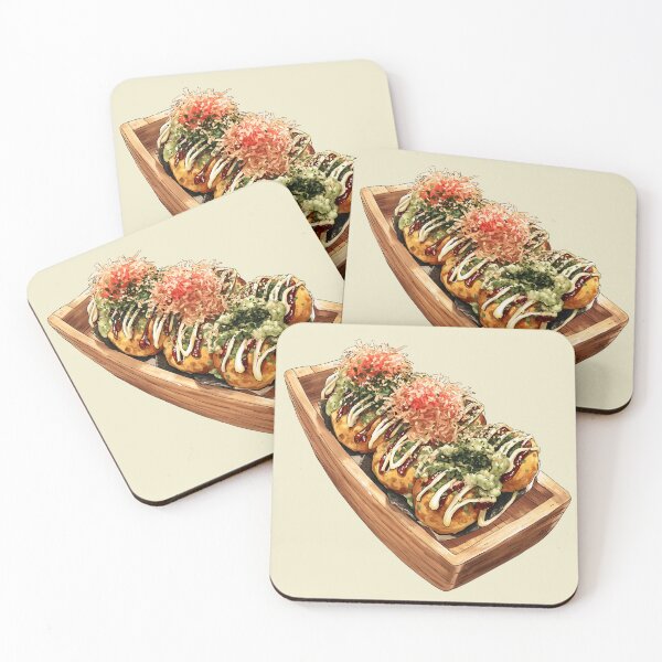 Item preview, Takoyaki Japanese Street Food – Food Art Illustration designed and sold by Meiersbeste.