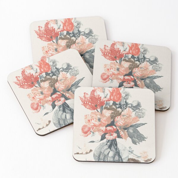 Item preview, Vintage Floral Illustration – Red and Black Botanical Art Print designed and sold by TT Design & Creative Studio.
