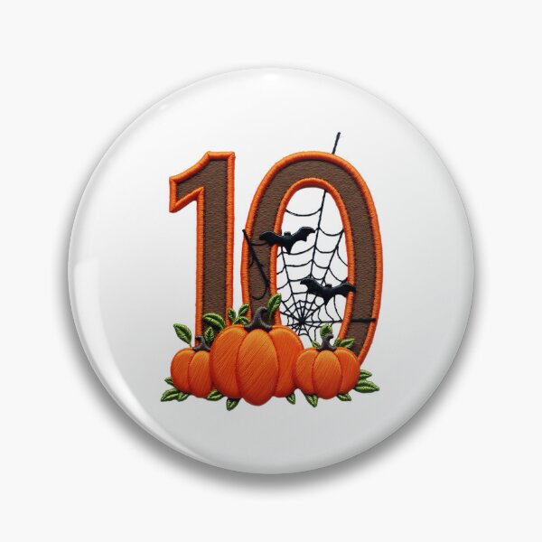 Item preview, Halloween Number 10 Pumpkins Bats Spiderweb Spooky Costume designed and sold by ArtDesignTp.