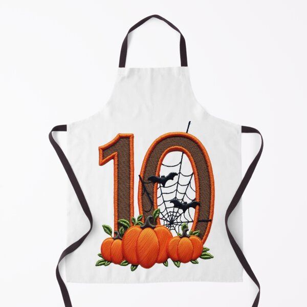 Item preview, Halloween Number 10 Pumpkins Bats Spiderweb Spooky Costume designed and sold by ArtDesignTp.