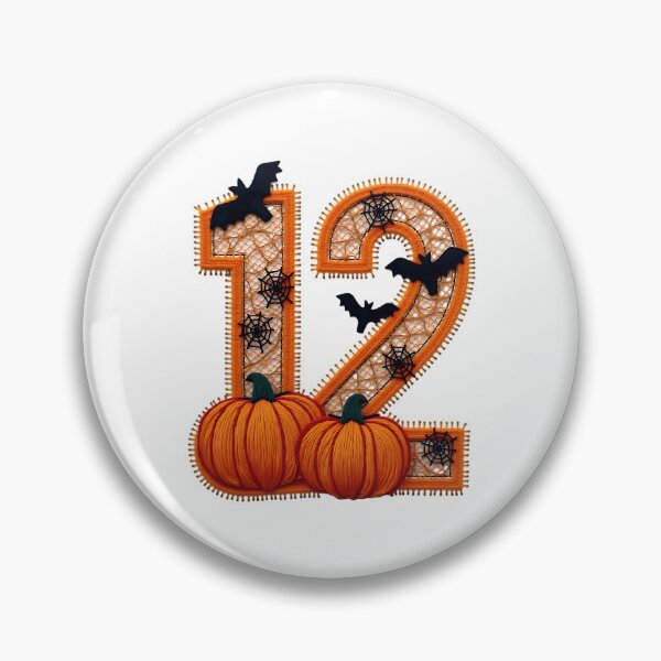 Item preview, Halloween Number 12 Pumpkins Bats Spiderweb Spooky Costume designed and sold by ArtDesignTp.