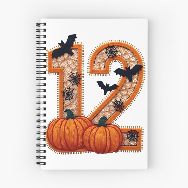 Item preview, Halloween Number 12 Pumpkins Bats Spiderweb Spooky Costume designed and sold by ArtDesignTp.