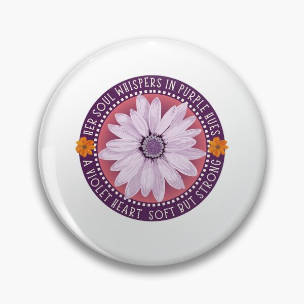 Item preview, Purple Flower Whisper Soft but Strong Feminine Quote designed and sold by MR-GOLDEN.