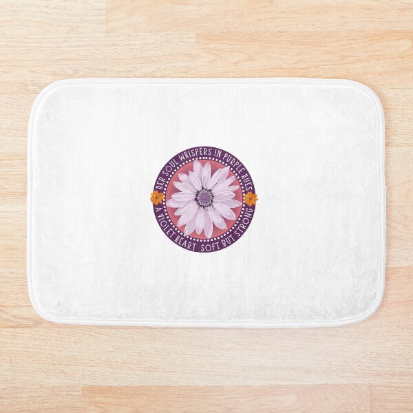 Item preview, Purple Flower Whisper Soft but Strong Feminine Quote designed and sold by MR-GOLDEN.