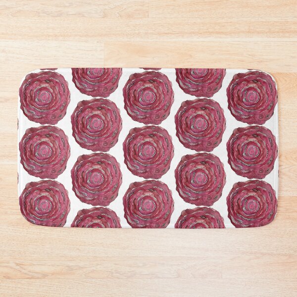 Item preview, Layered abstract circles with doodles in pink and red designed and sold by Kandoart.