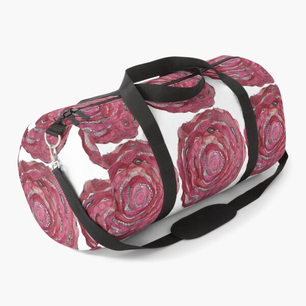 Item preview, Layered abstract circles with doodles in pink and red designed and sold by Kandoart.