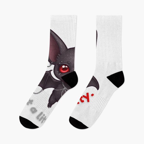 Item preview, Cute Gothic Bat "Just a little batty" | Creepy Cute Vampire Bat Sticker Art designed and sold by EnigmaticGoth.