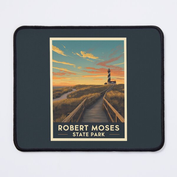 Item preview, A Vintage Illustration of Robert Moses State Park - New York designed and sold by GoodOldVintage.