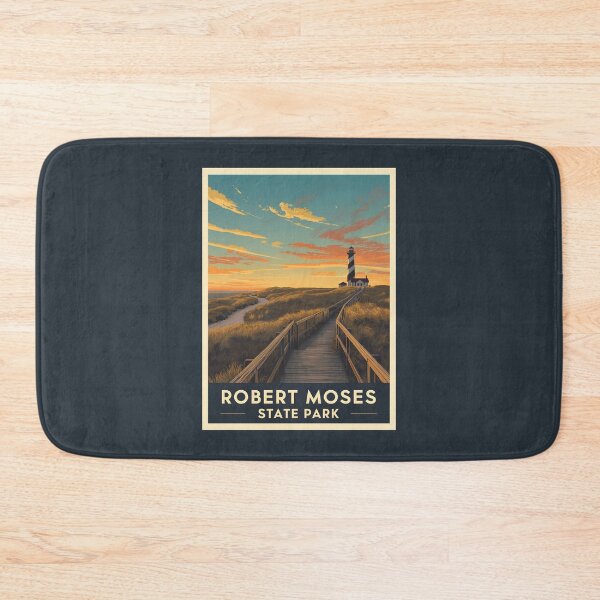 Item preview, A Vintage Illustration of Robert Moses State Park - New York  designed and sold by GoodOldVintage.