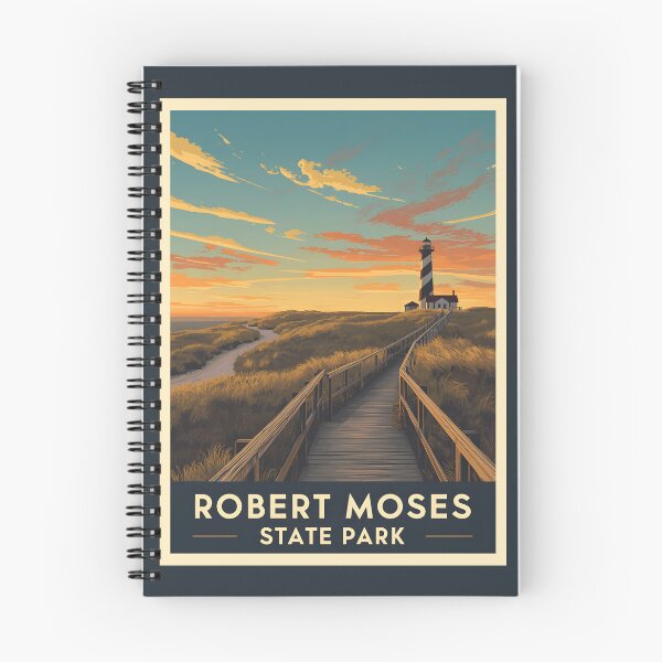 Item preview, A Vintage Illustration of Robert Moses State Park - New York  designed and sold by GoodOldVintage.