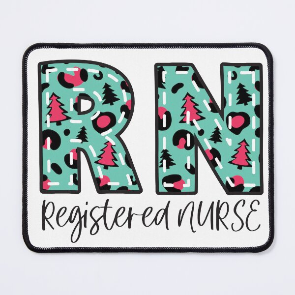 Item preview, RN Registered Nurse Christmas Cheetah Print designed and sold by PryzmSquirrel.