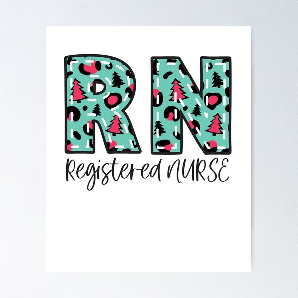Item preview, RN Registered Nurse Christmas Cheetah Print designed and sold by PryzmSquirrel.