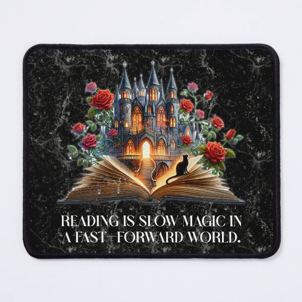 Item preview, Gothic Black Cat, Antique Book & Castle Home Décor and Apparel designed and sold by Compass and a Camera.