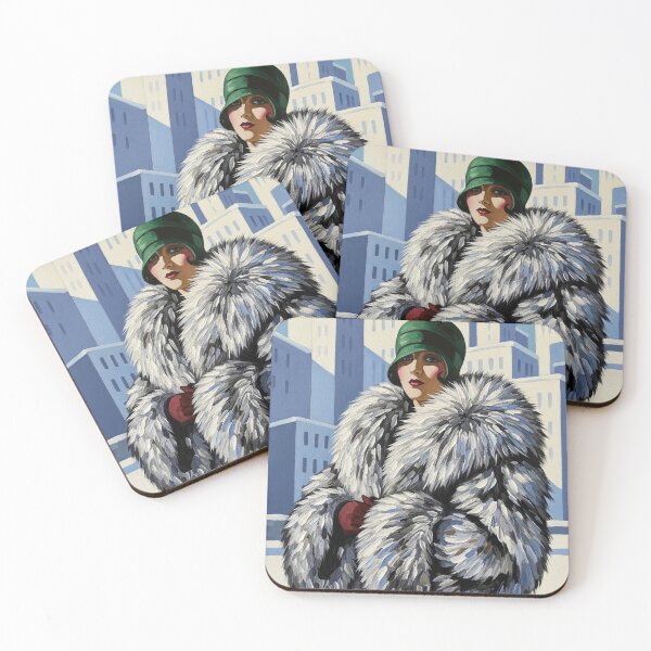 Item preview, The Winter Fur - Original Art Deco Artwork designed and sold by elektronen.