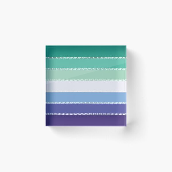 Item preview, Typographic Gay Man's Pride Flag (Vincian) designed and sold by RyanGDesign.