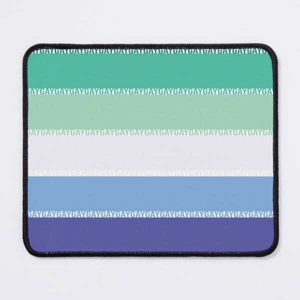 Item preview, Typographic Gay Man's Pride Flag (Vincian) designed and sold by RyanGDesign.