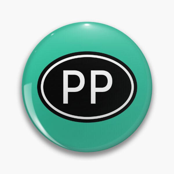 Artikelvorschau, PP Initialen Monogramm Ovale weiße Buchstaben entworfen und verkauft von Jeallan Designs.