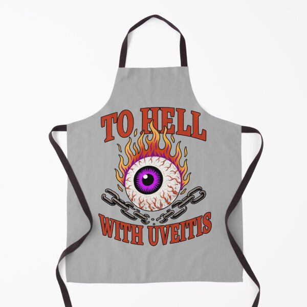 Item preview, To Hell With Uveitis – Fiery Eye Awareness designed and sold by Eyepatch-Jacks.