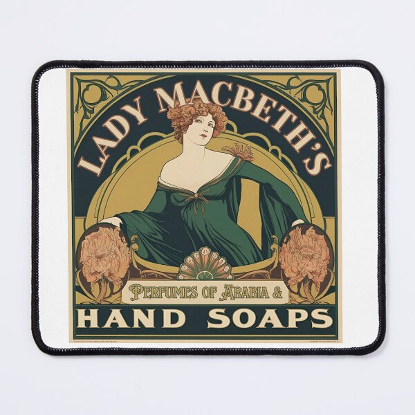 Item preview, Lady Macbeth’s Hand Soap Tee – Shakespeare Art Nouveau T-Shirt – Out, Damn Spot! – Literary Humor Tee for Book Lovers & Theater Fans designed and sold by Varlo.