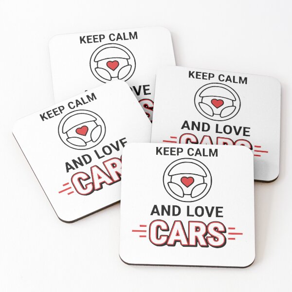 Artikelvorschau, Keep Calm and Love Cars – Lustiges Geschenk für Autoliebhaber entworfen und verkauft von LuxeGraphix.