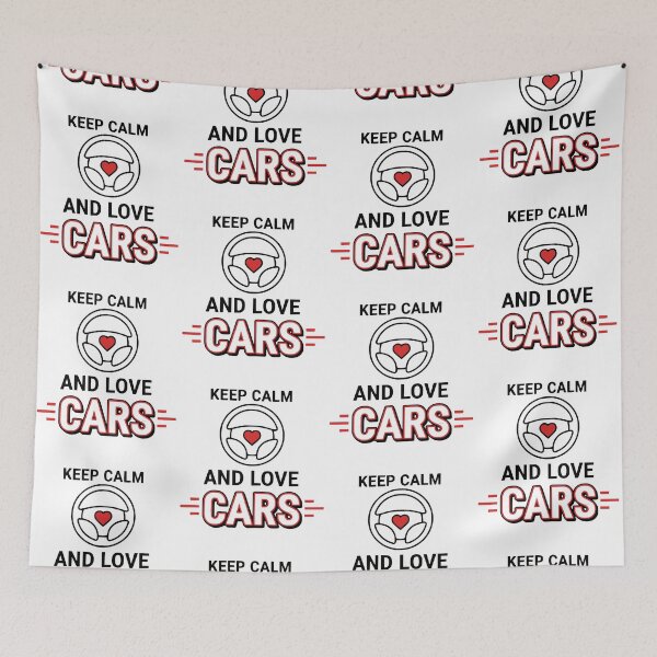 Item preview, Keep Calm and Love Cars – Funny Car Enthusiast Gift designed and sold by LuxeGraphix.