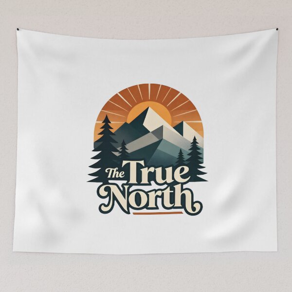Item preview, The True North Minimalist Nature Design designed and sold by Paper Drip.