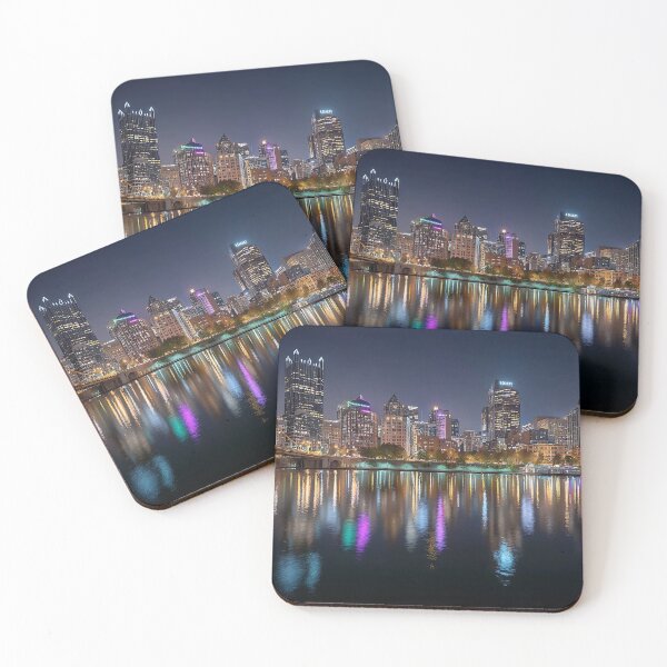Item preview, Vibrant Night View of Downtown Pittsburgh City Lights designed and sold by daila70.