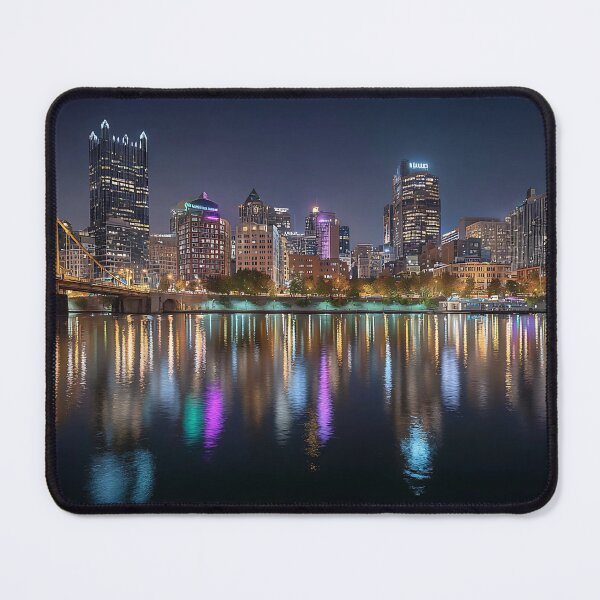 Item preview, Vibrant Night View of Downtown Pittsburgh City Lights designed and sold by daila70.