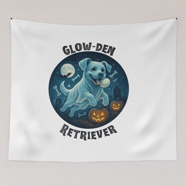 Item preview, Glow-den Retriever — Ghost Golden Retriever Halloween designed and sold by VibeOasis.