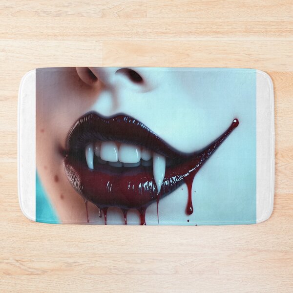 Item preview, Vampire Lips "Love at first bite" | Dark Humor, Gothic Romance Art designed and sold by EnigmaticGoth.