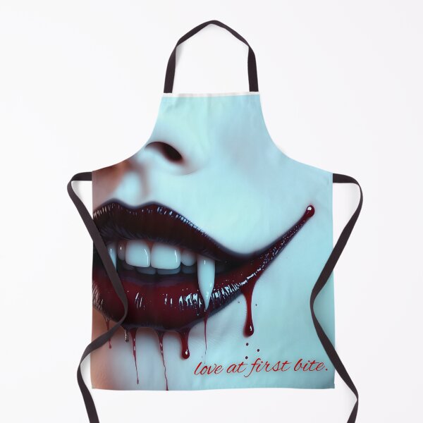 Item preview, Vampire Lips "Love at first bite" | Dark Humor, Gothic Romance Art designed and sold by EnigmaticGoth.