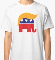 Donald Trump Hair GOP Elephant Logo ©TrumpCentral.org Classic T-Shirt