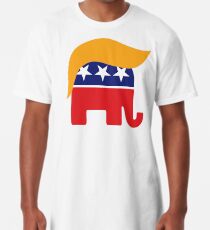 Donald Trump Haar GOP Elefant Logo © TrumpCentral.org Longshirt
