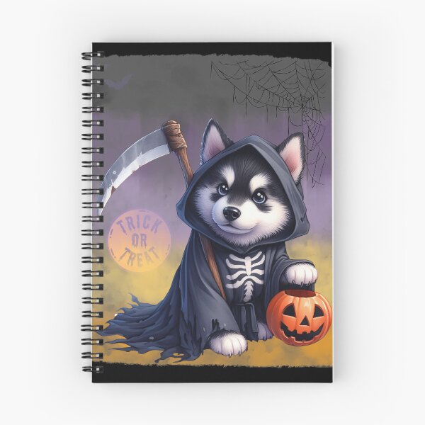 Item preview, Trick or Treat Skeleton Husky in a hood for Halloween designed and sold by Polarctica.