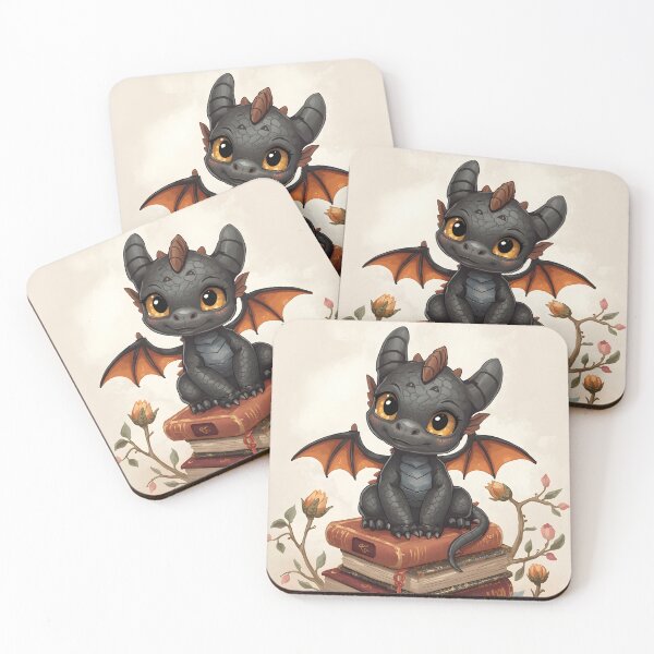 Item preview, Black Dragon Baby Books Flowers designed and sold by The Dream Lab.