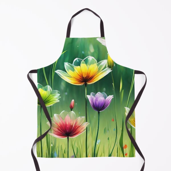 Artikelvorschau, Fantasieblumen – Bunte Wiese mit halbtransparenten Blütenblättern entworfen und verkauft von EmeraldeaArt.