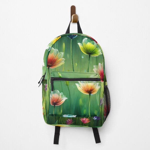 Item preview, Fantasy Flowers – Colorful Meadow with Semi-Transparent Petals designed and sold by EmeraldeaArt.