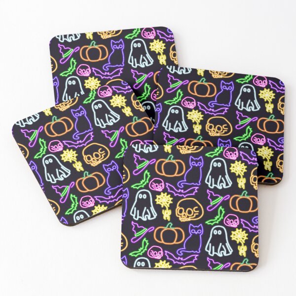 Item preview, Neon halloween pattern  designed and sold by Heather H Designs .